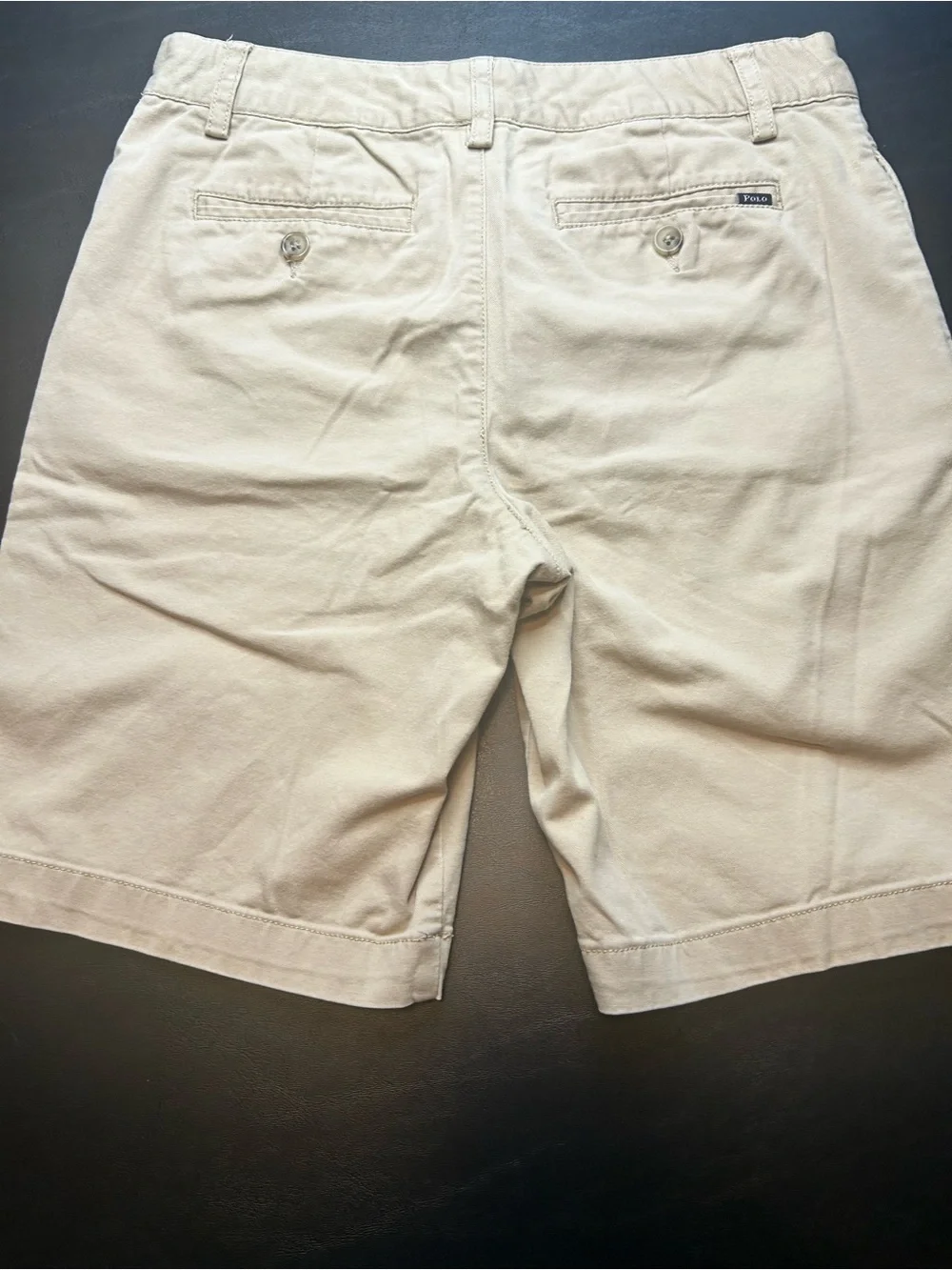Boys Flat Front Khaki Shorts - Classic Neutral